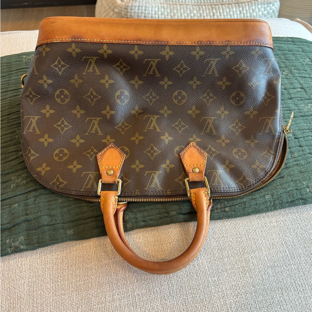 Louis Vuitton Alma Dark Brown Monogram Satchel - Picture 15 of 16